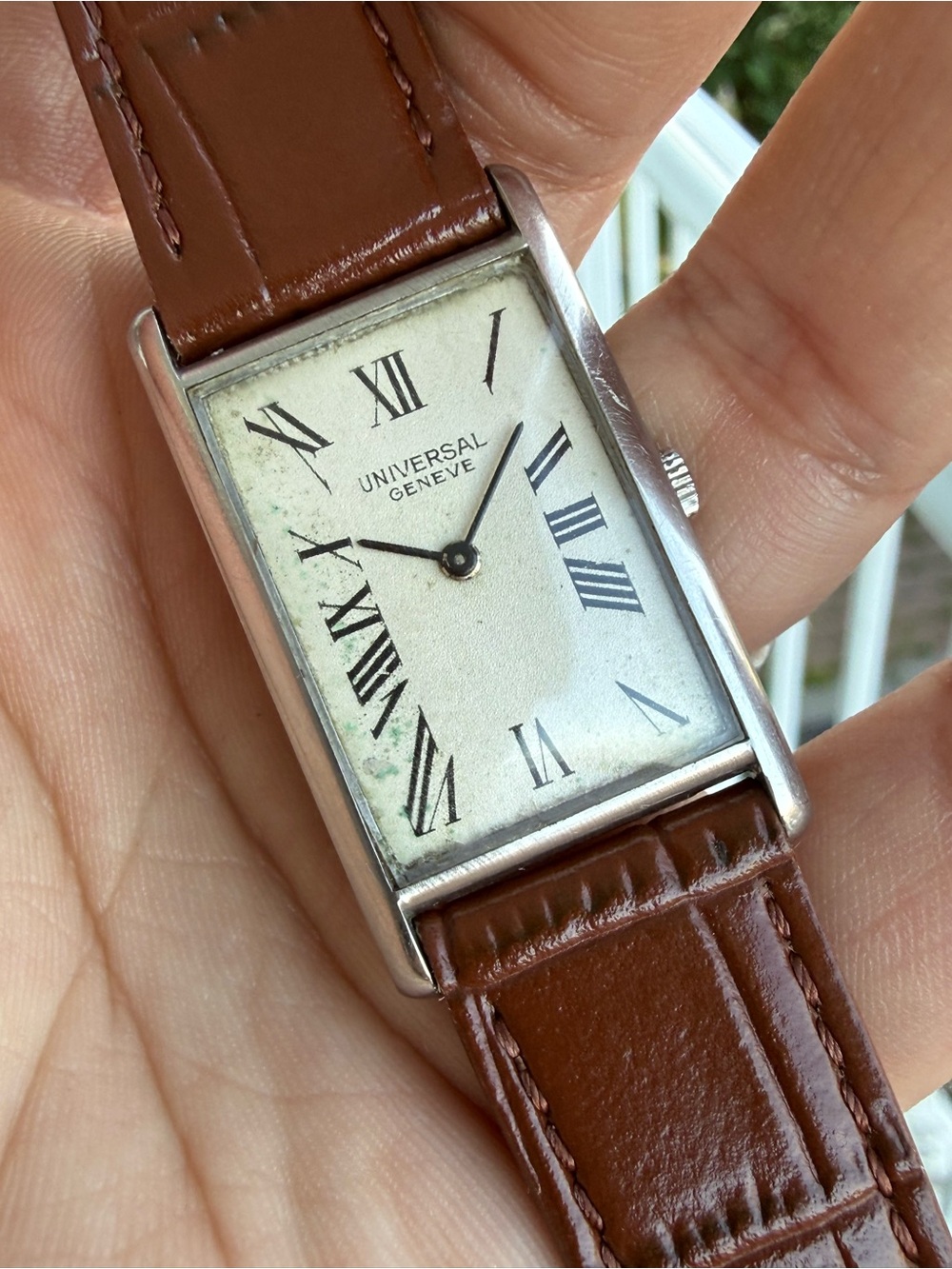 Rare Universal Genève Tank Watch Ref 810100/15 Manual Wind